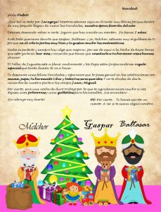 Comprar Carta Reyes Magos personalizada a los niños