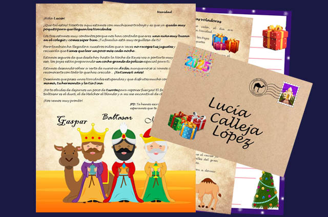 Comprar Carta Reyes Magos personalizada a los niños