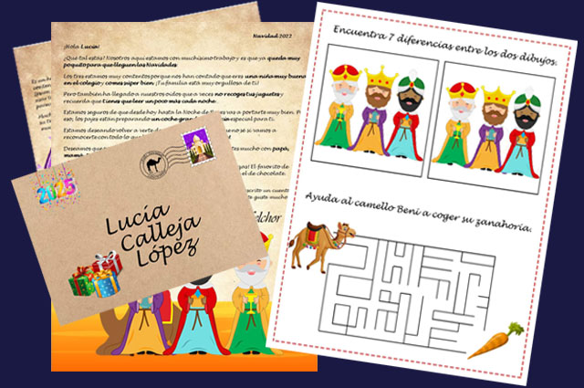 Comprar Carta Reyes Magos personalizada a los niños