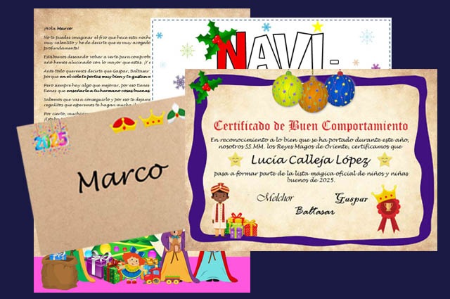Comprar Carta Reyes Magos personalizada a los niños para la noche de Reyes