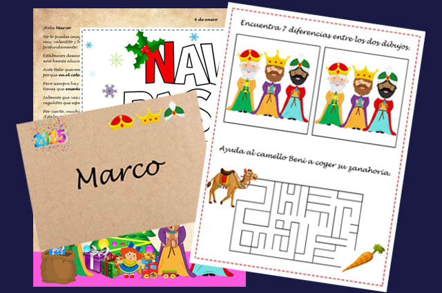Comprar Carta Reyes Magos personalizada a los niños para la noche de Reyes