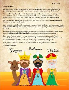 Comprar Carta Reyes Magos personalizada a los niños para la noche de Reyes