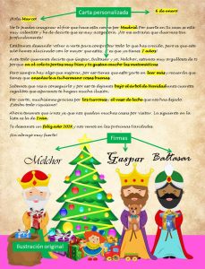 Comprar Carta Reyes Magos personalizada a los niños para la noche de Reyes