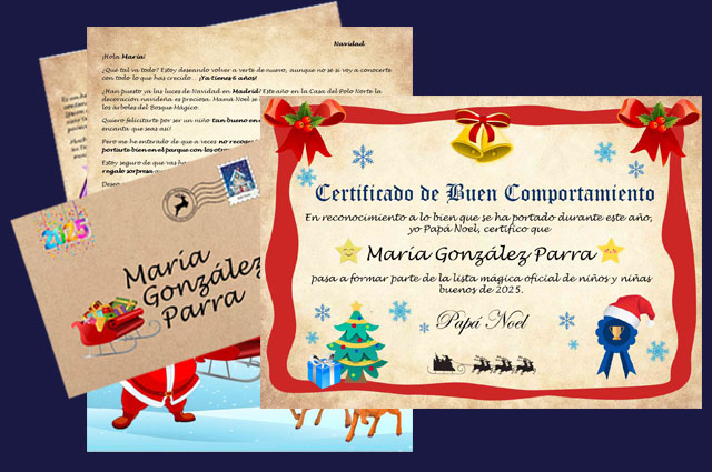 Comprar Carta de Papá Noel a los niños personalizada