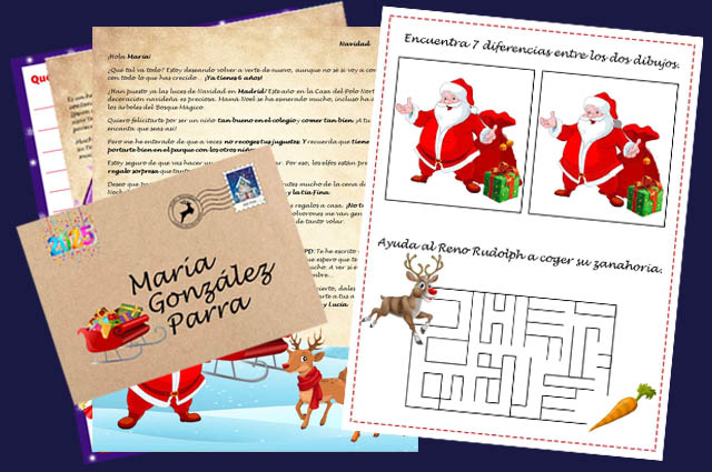 Comprar Carta de Papá Noel a los niños personalizada digital