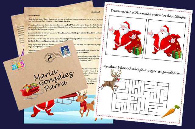 Comprar Carta de Papá Noel a los niños personalizada