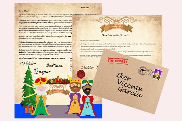 Comprar Carta Reyes Magos personalizada a los niños