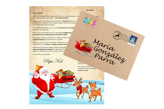 Comprar Carta de Papá Noel a los niños personalizada