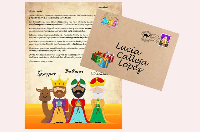 Comprar Carta Reyes Magos personalizada a los niños