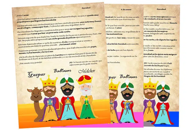 Comprar Carta Reyes Magos personalizada a los niños