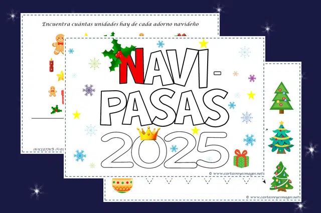 Divertidas fichas navideñas